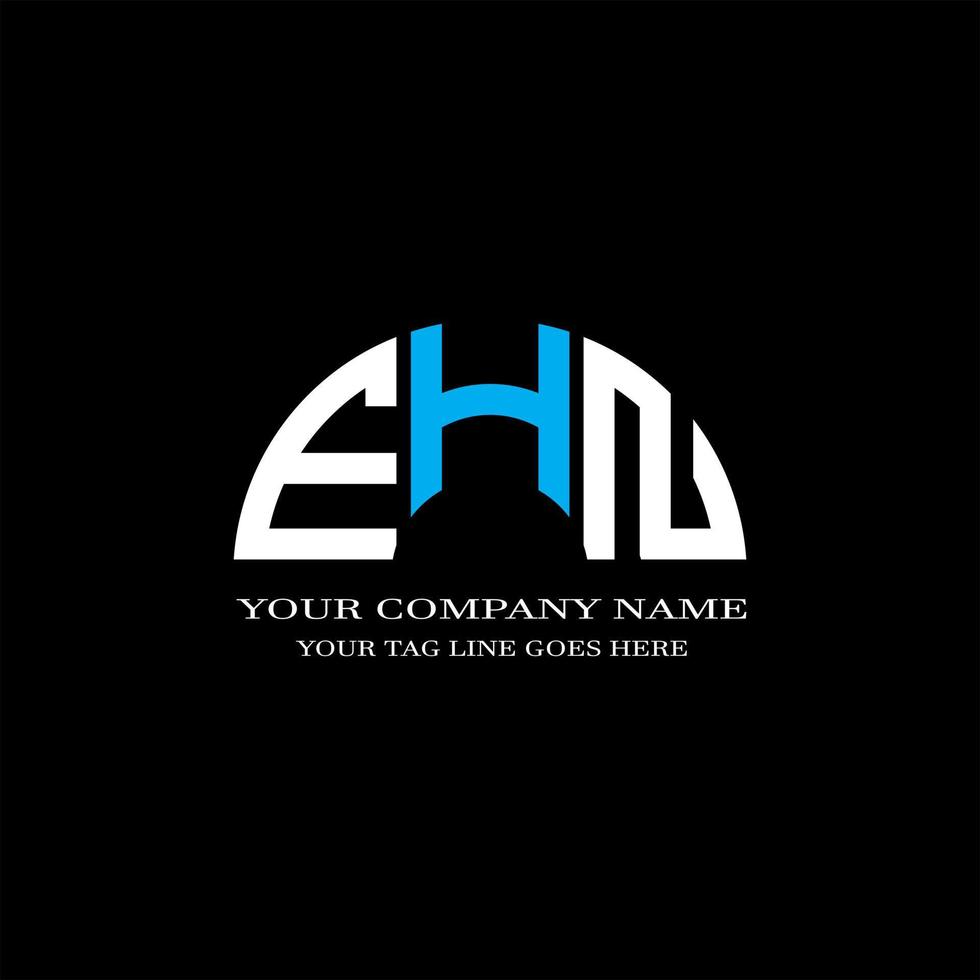 EHN letter logo creative design with vector graphic