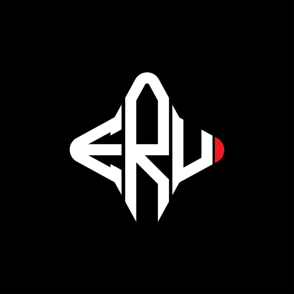 ERU letter logo creative design with vector graphic