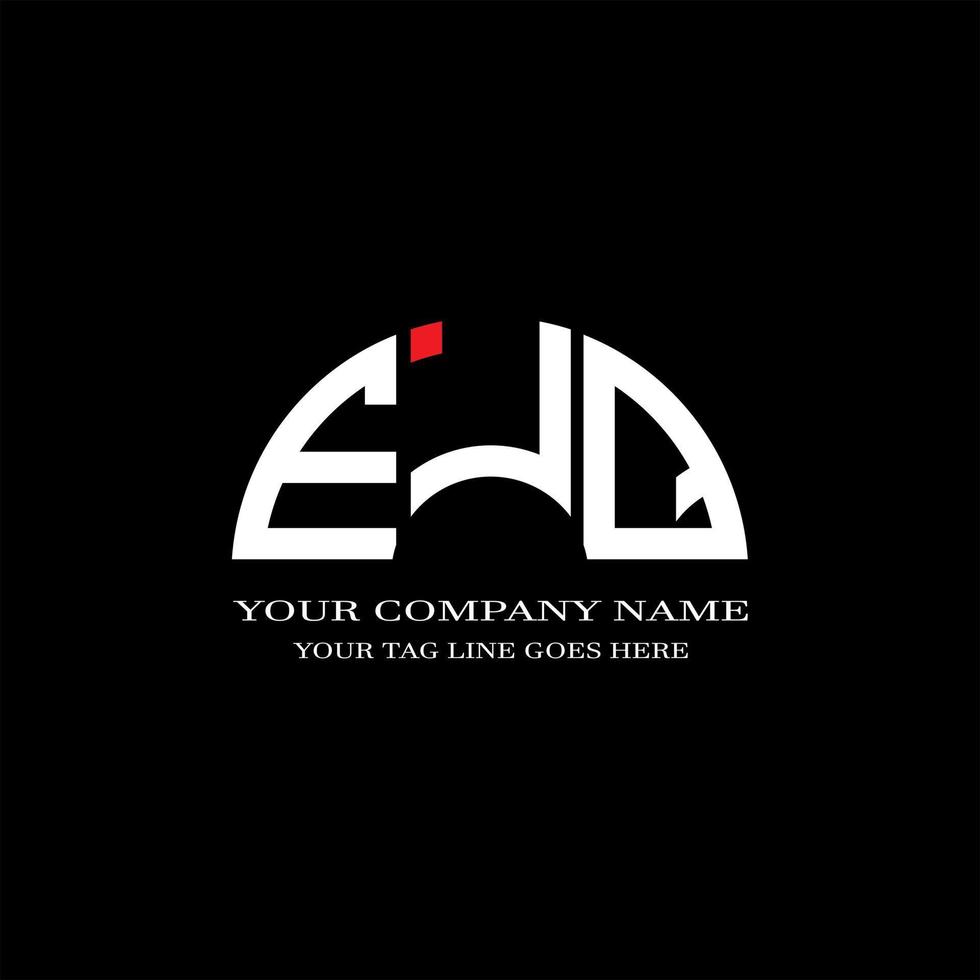 EJQ letter logo creative design with vector graphic