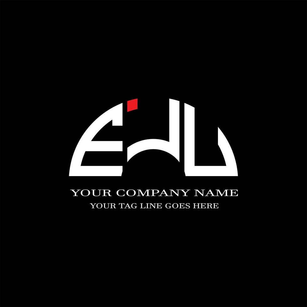 EJU letter logo creative design with vector graphic