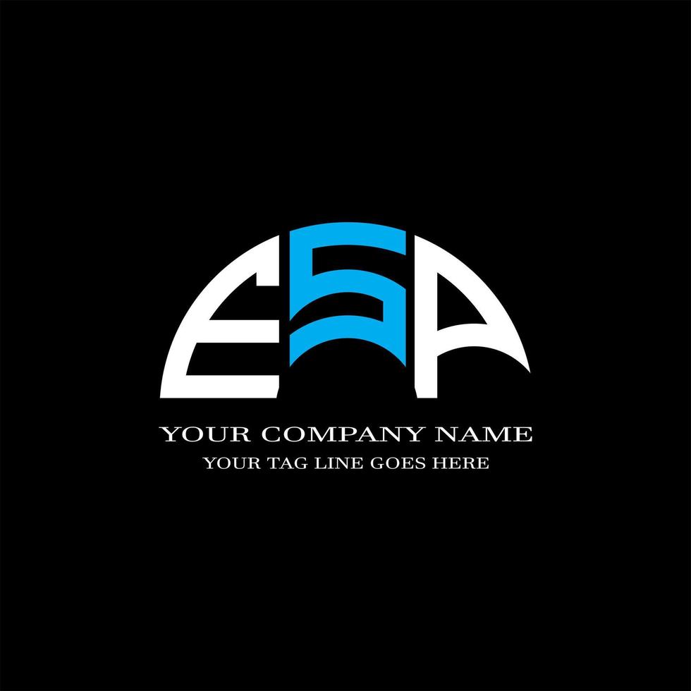 ESP letter logo creative design with vector graphic