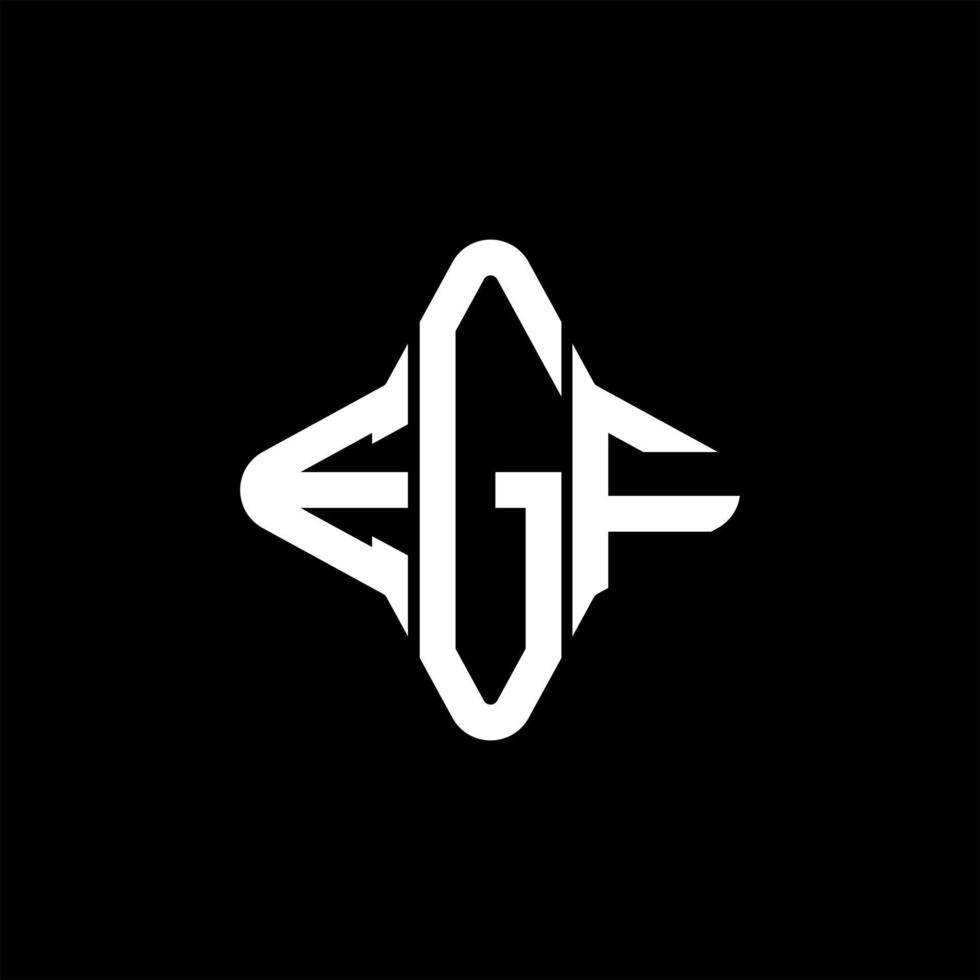 EGF letter logo creative design with vector graphic