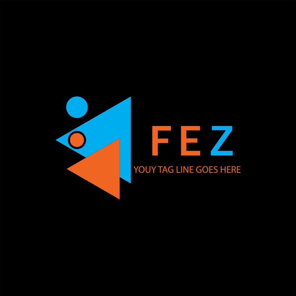 FEZ letter logo creative design with vector graphic