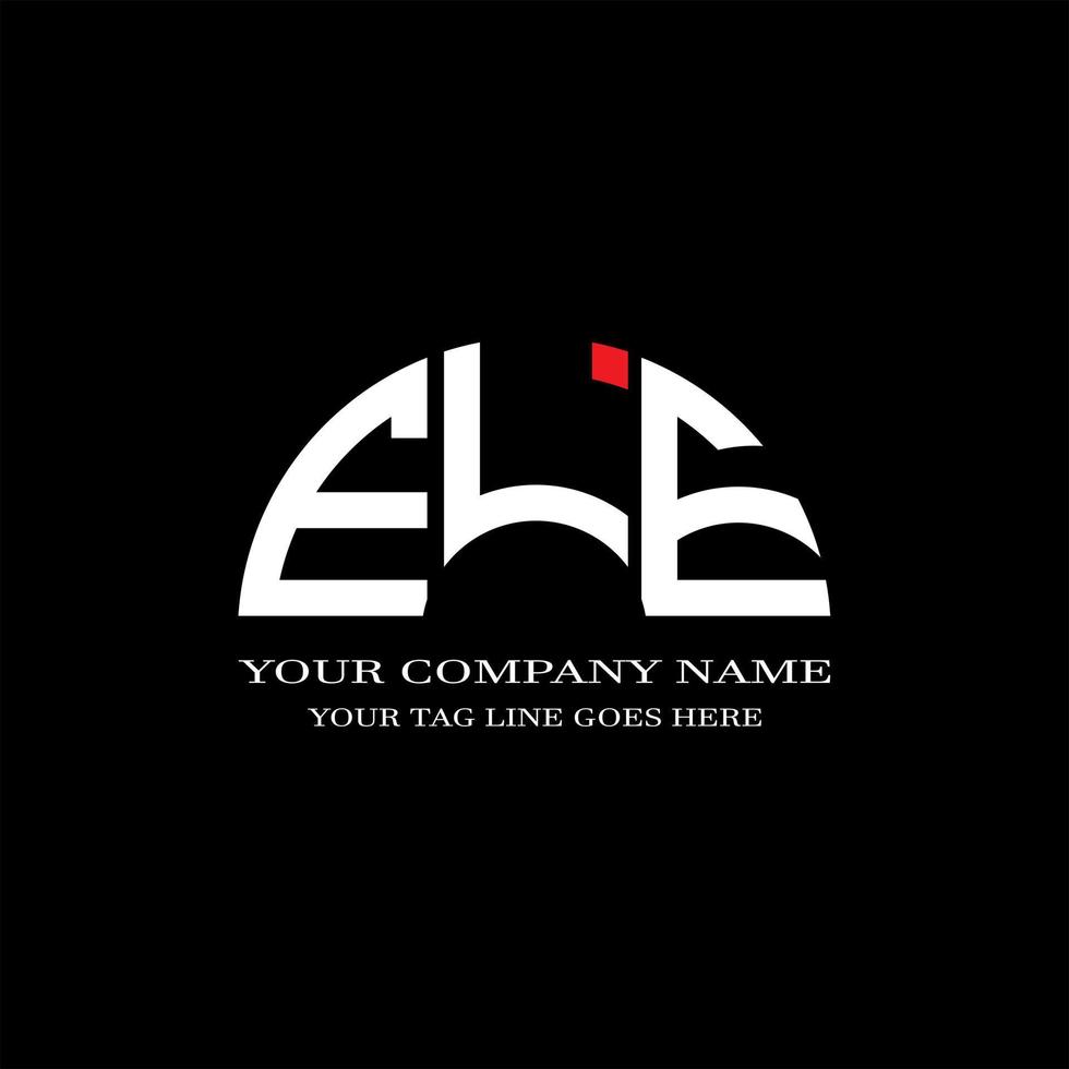 ELE letter logo creative design with vector graphic