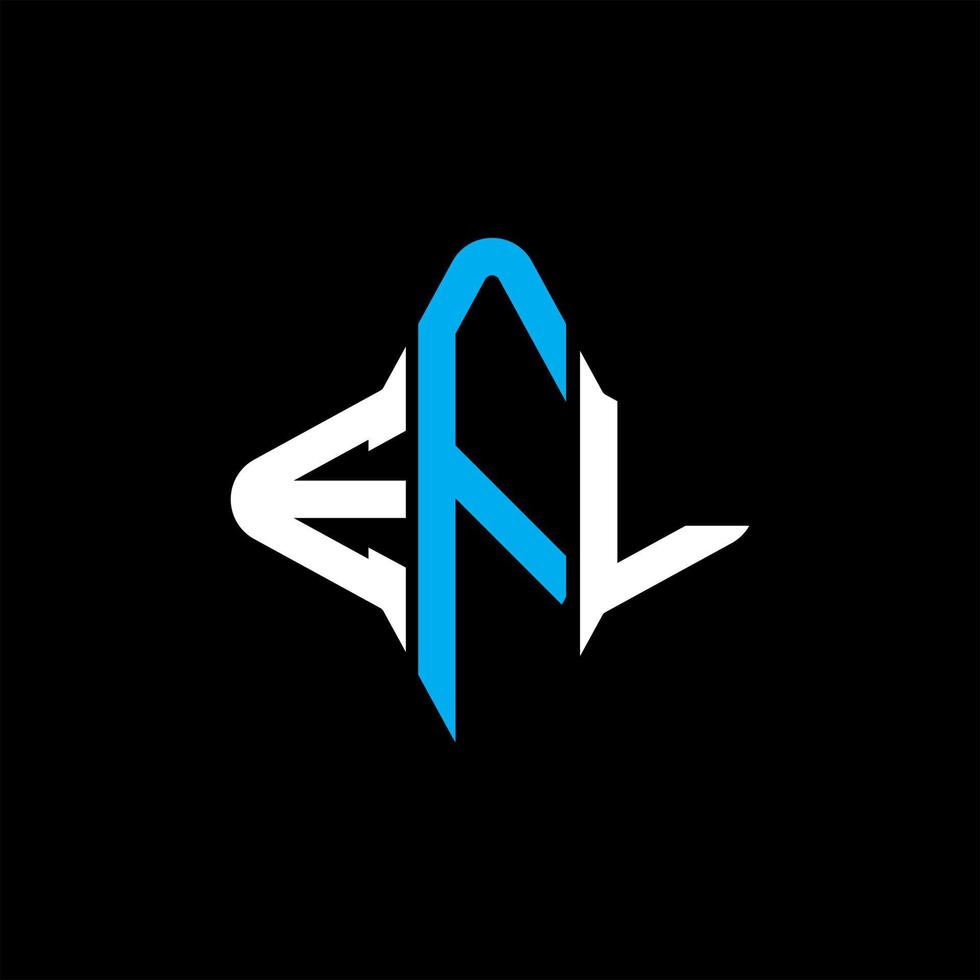 EFL letter logo creative design with vector graphic