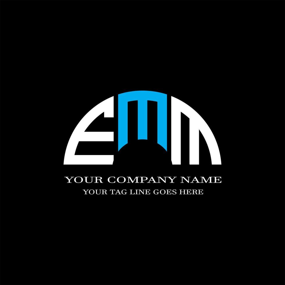 EMM letter logo creative design with vector graphic