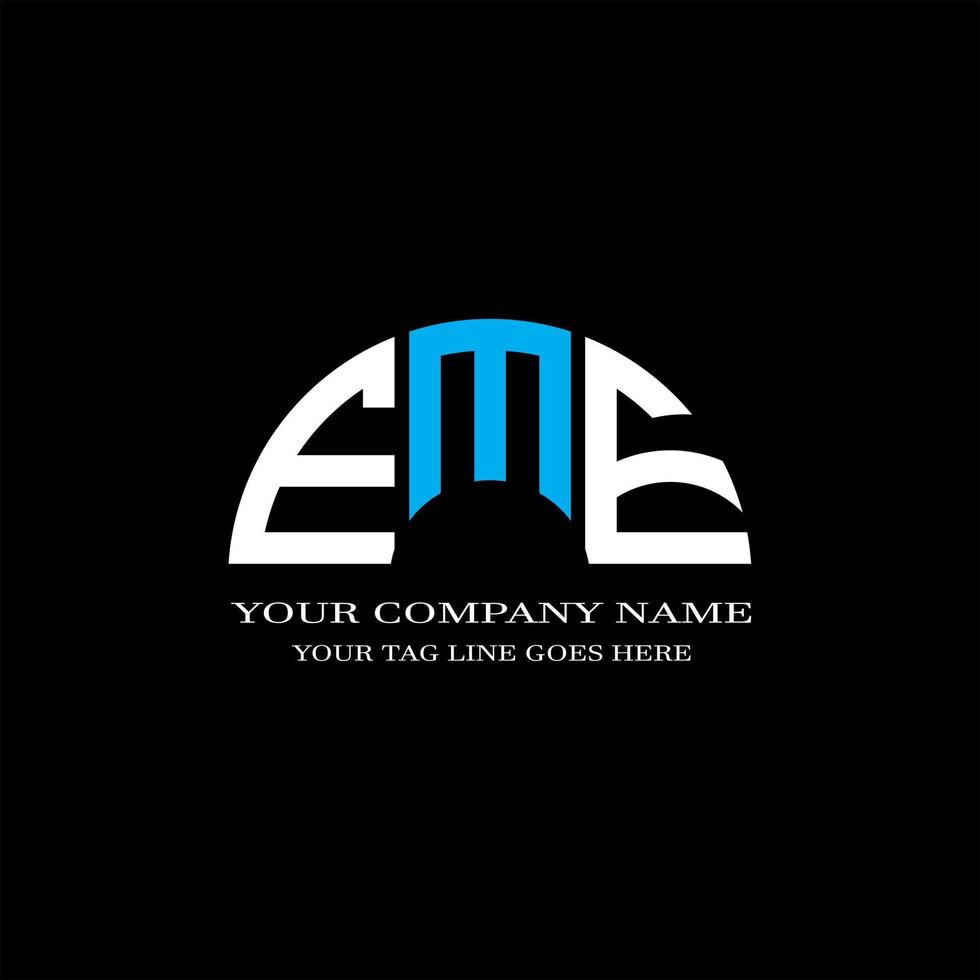 EME letter logo creative design with vector graphic