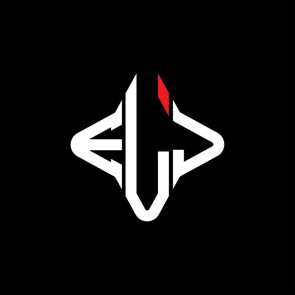 ELJ letter logo creative design with vector graphic