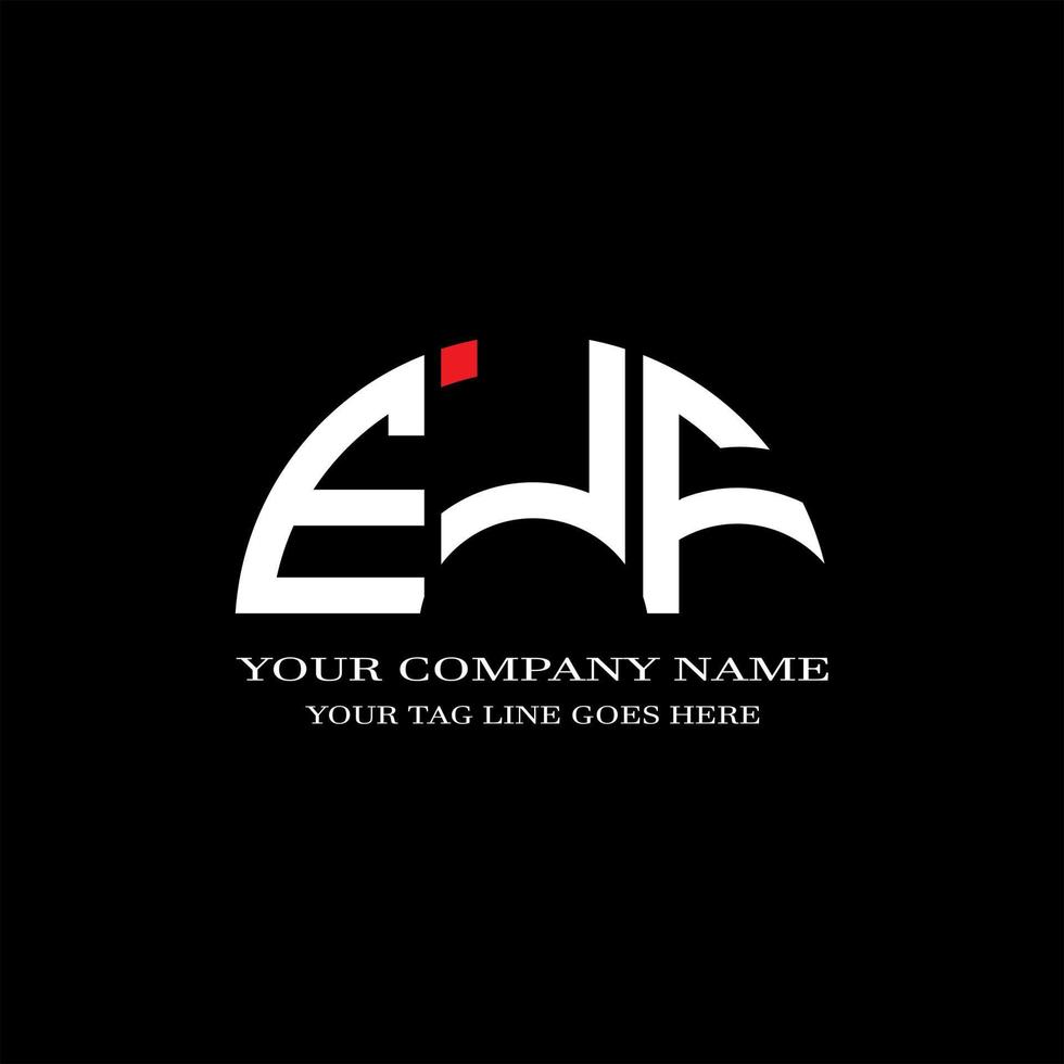 EJF letter logo creative design with vector graphic