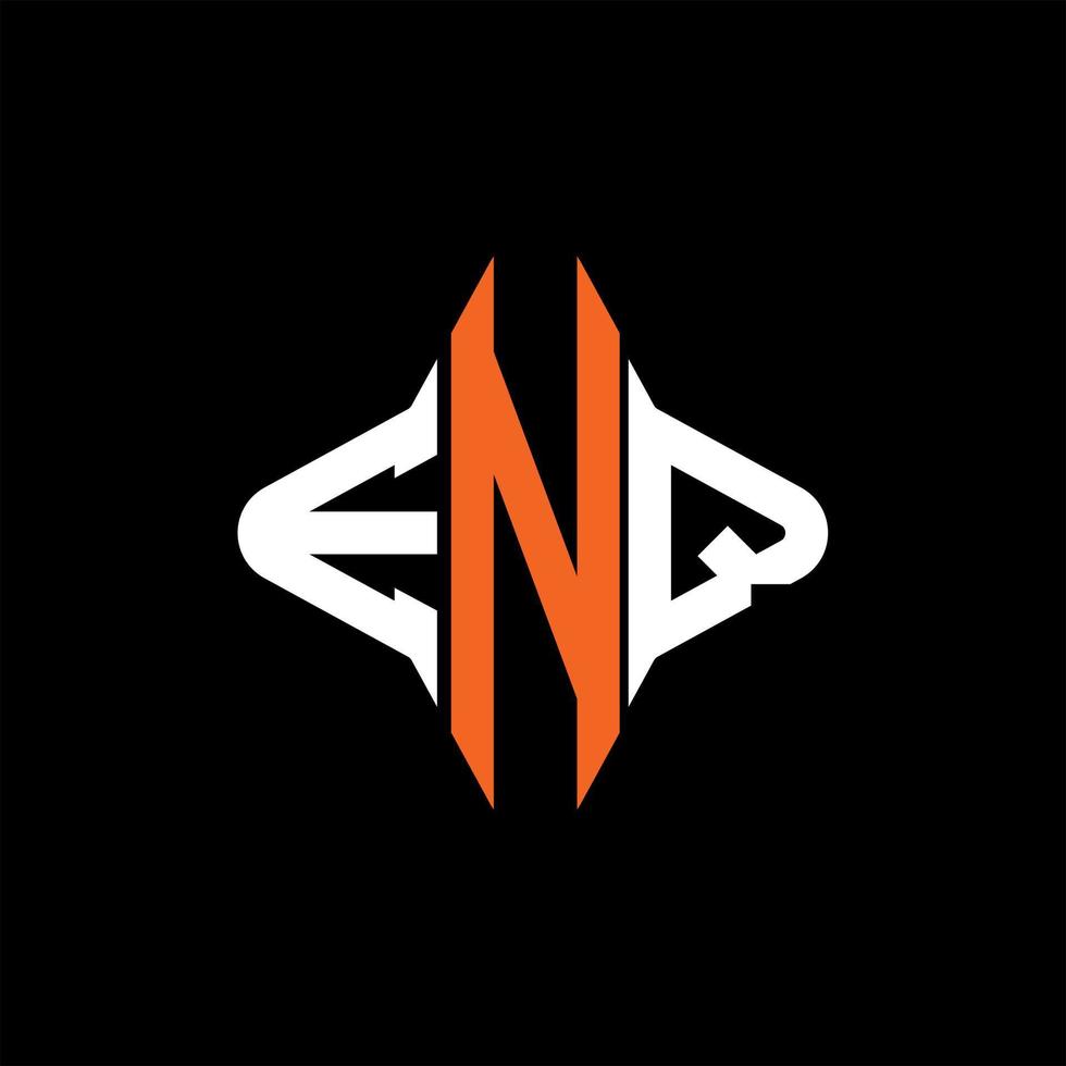ENQ letter logo creative design with vector graphic