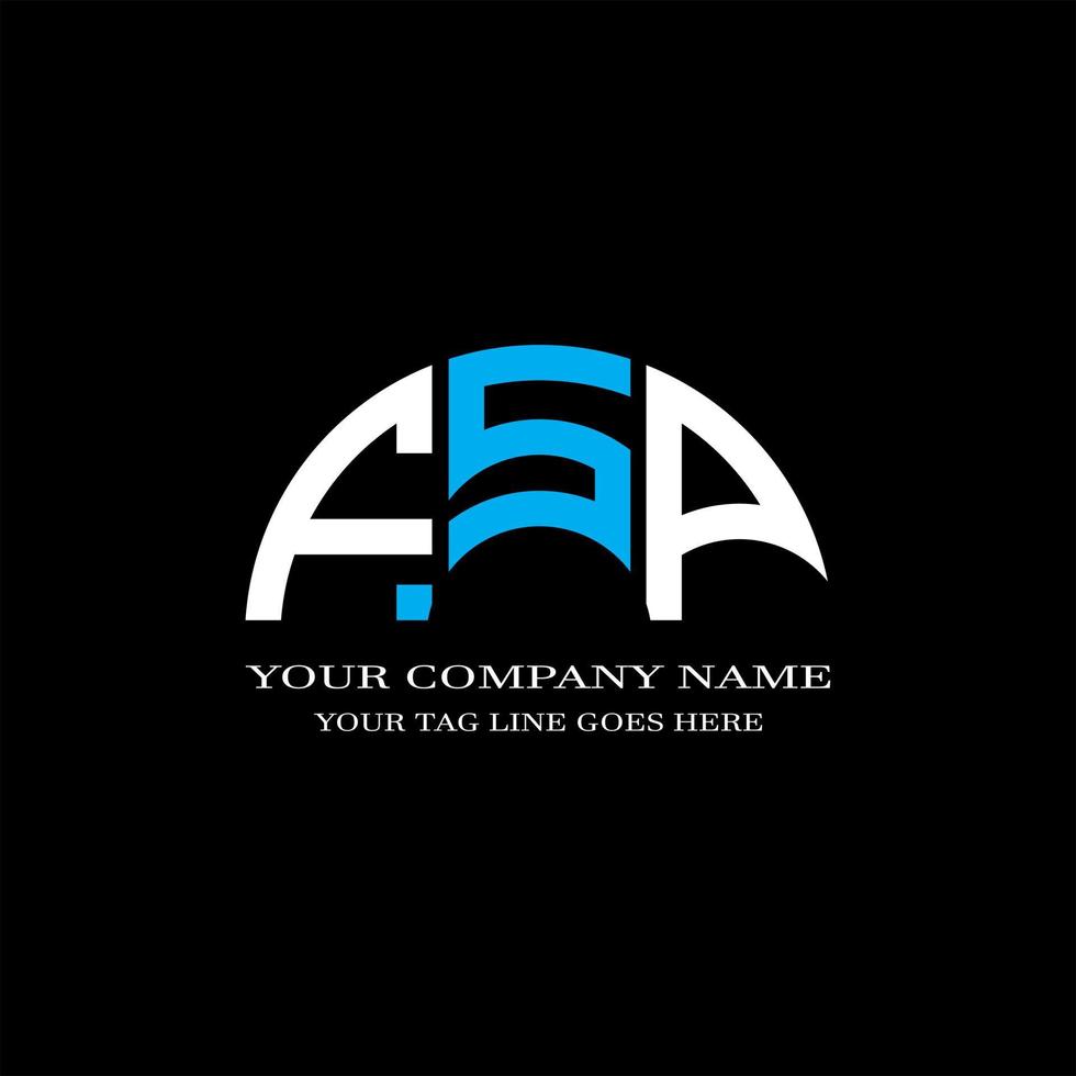 FSP letter logo creative design with vector graphic