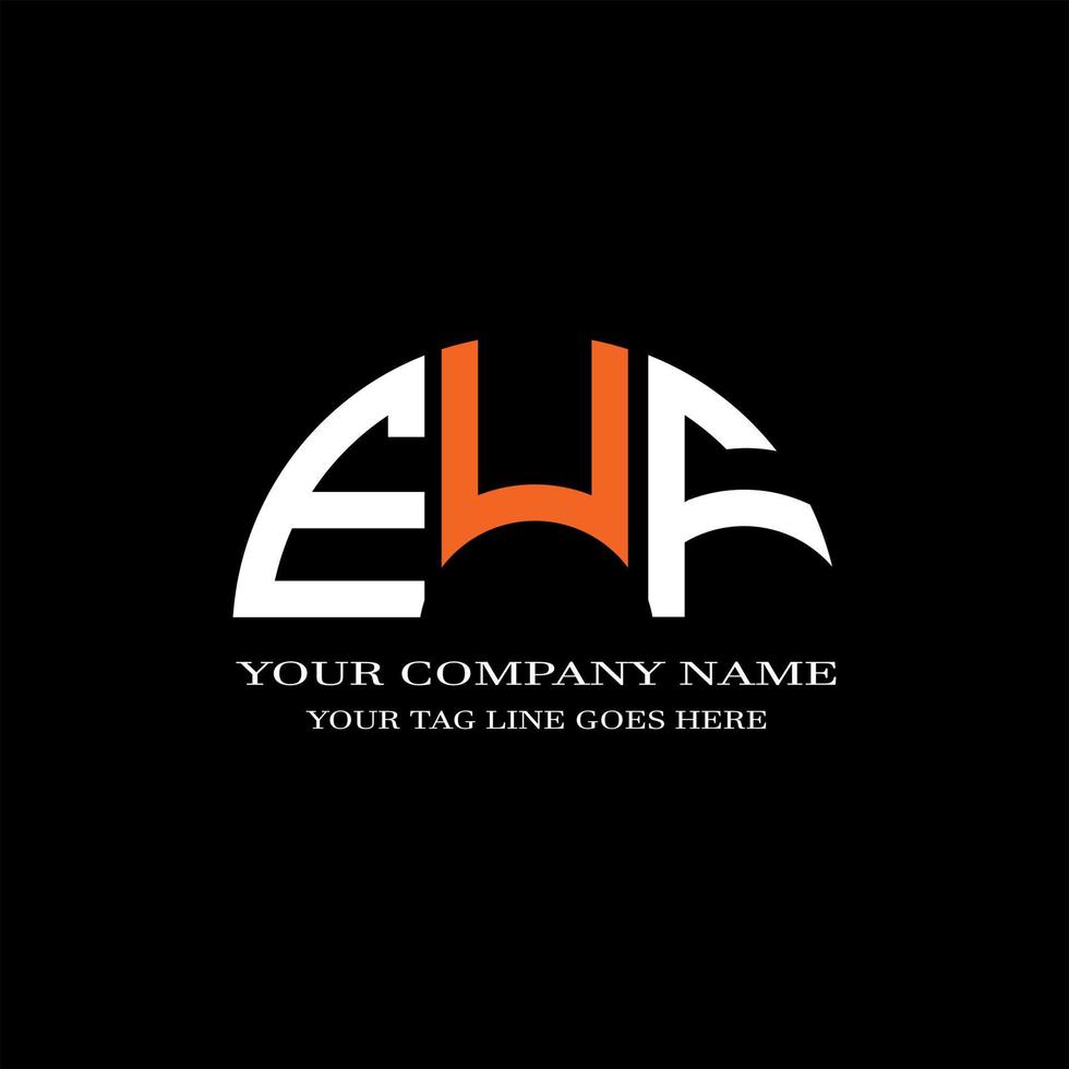 EUF letter logo creative design with vector graphic