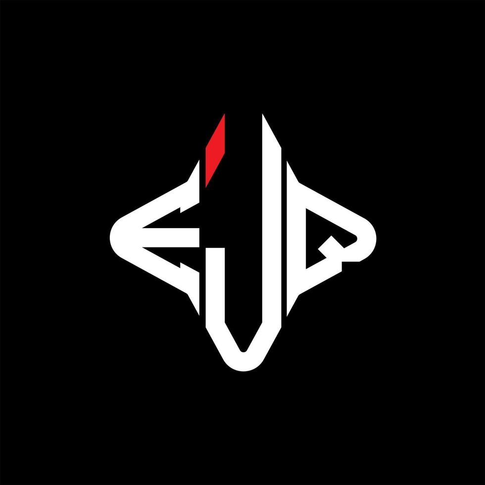 EJQ letter logo creative design with vector graphic