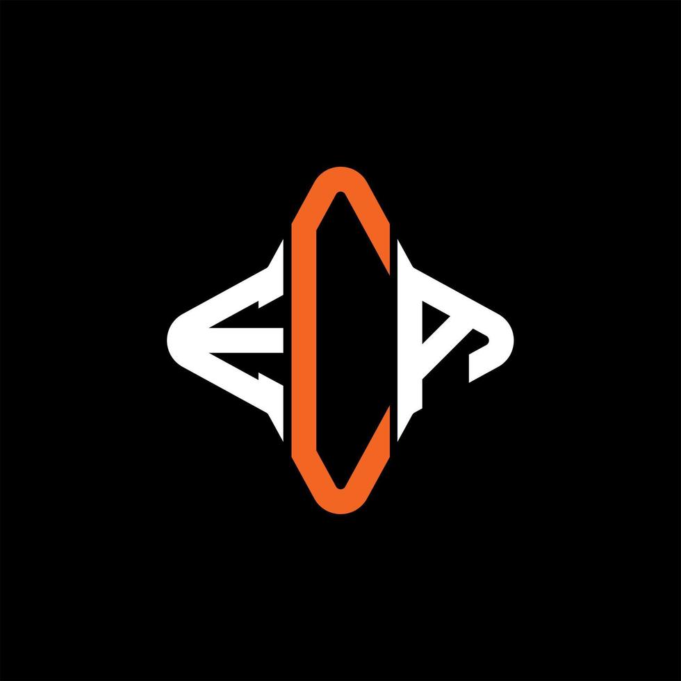 ECA letter logo creative design with vector graphic
