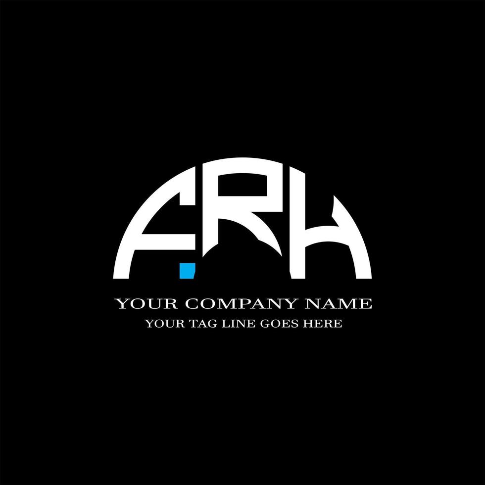 FRH letter logo creative design with vector graphic