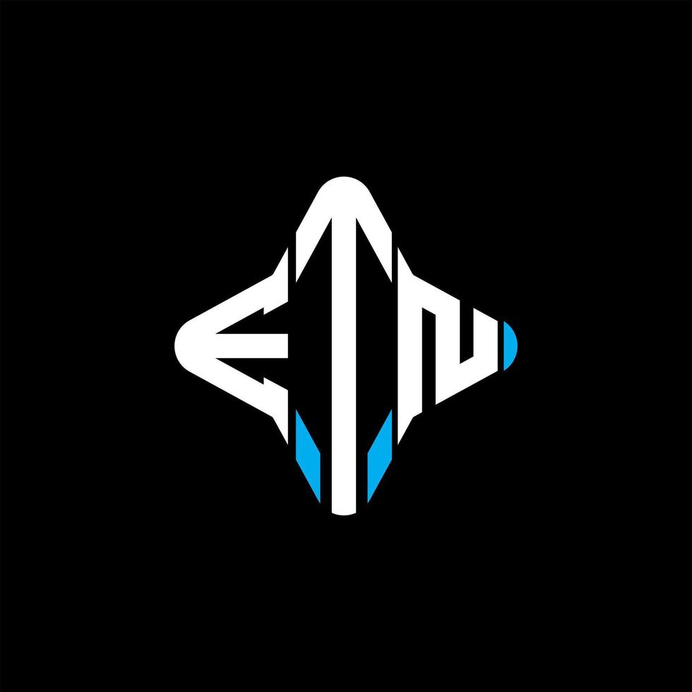 ETN letter logo creative design with vector graphic