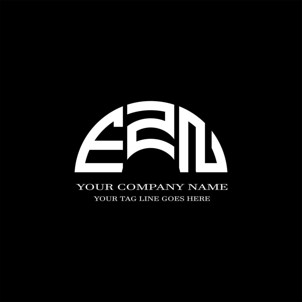 EZN letter logo creative design with vector graphic