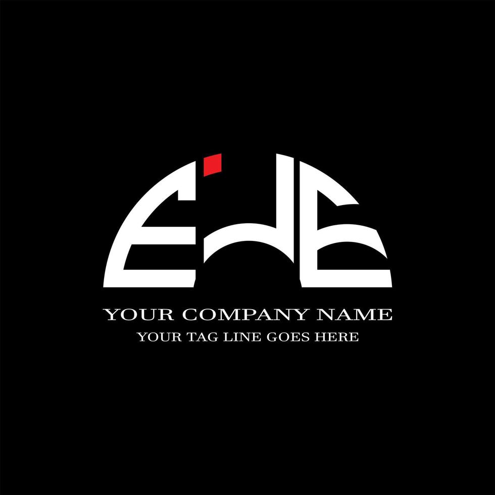 EJE letter logo creative design with vector graphic