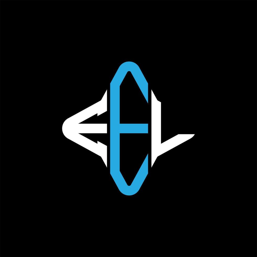EEL letter logo creative design with vector graphic