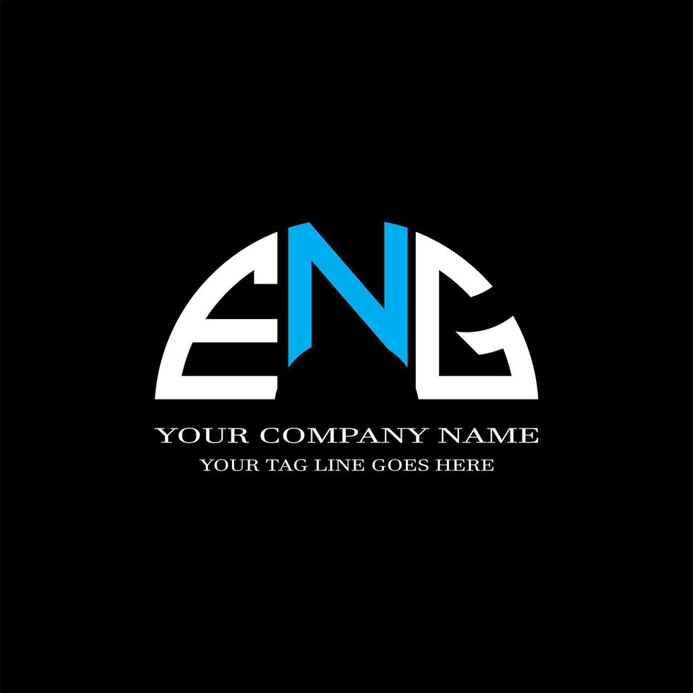 ENG letter logo creative design with vector graphic