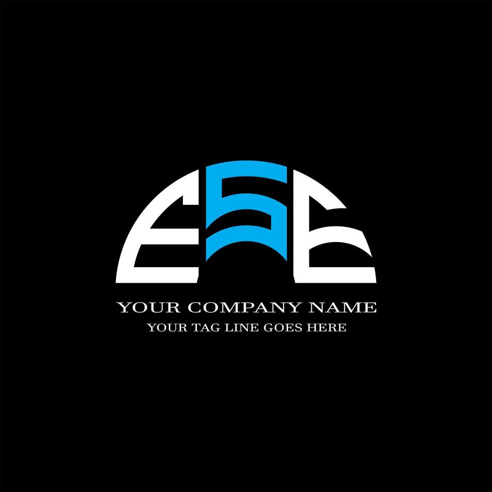 ESE letter logo creative design with vector graphic