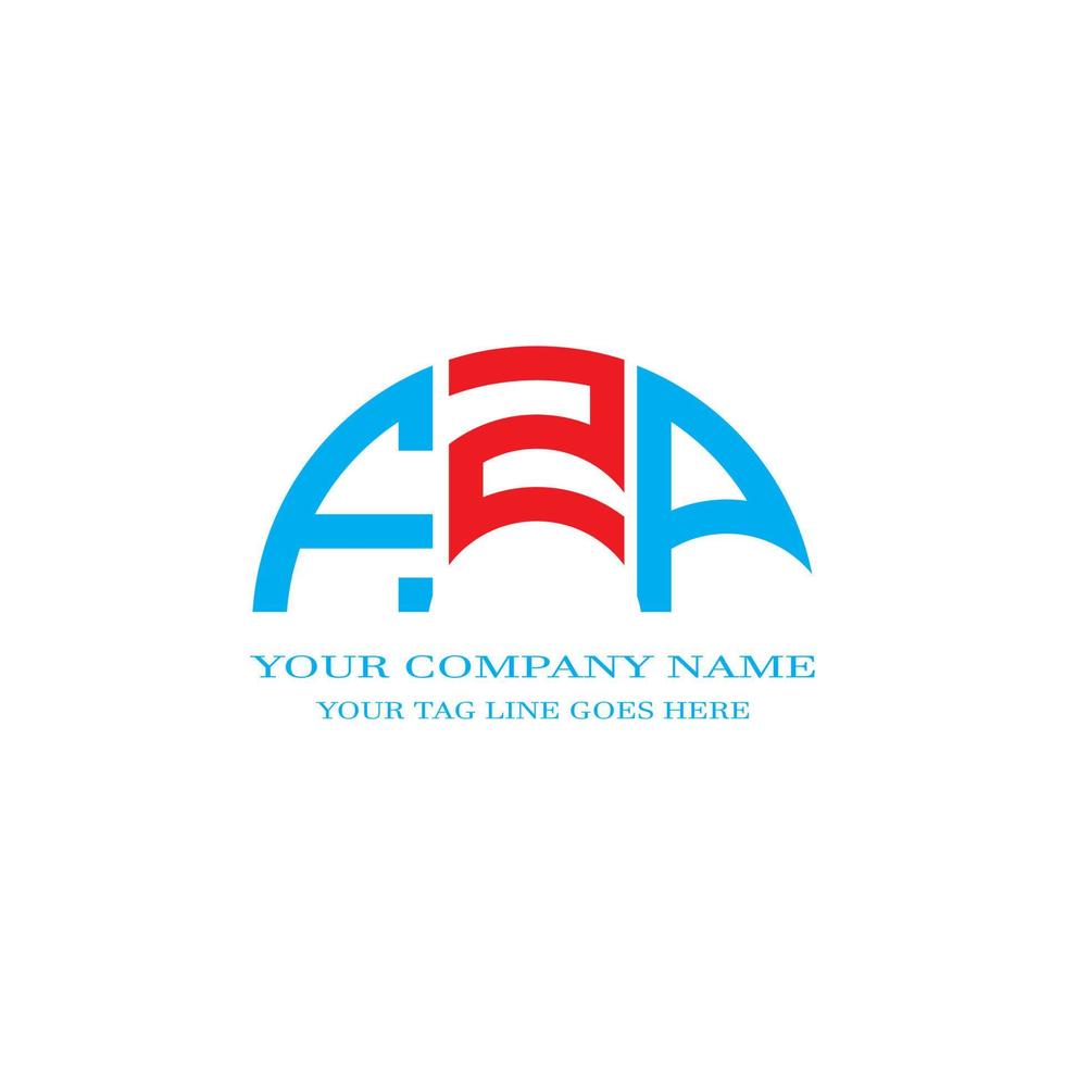 FZP letter logo creative design with vector graphic