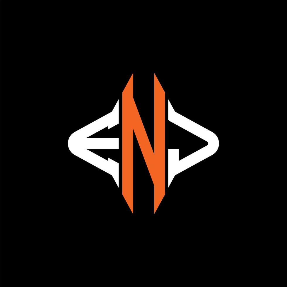 ENJ letter logo creative design with vector graphic