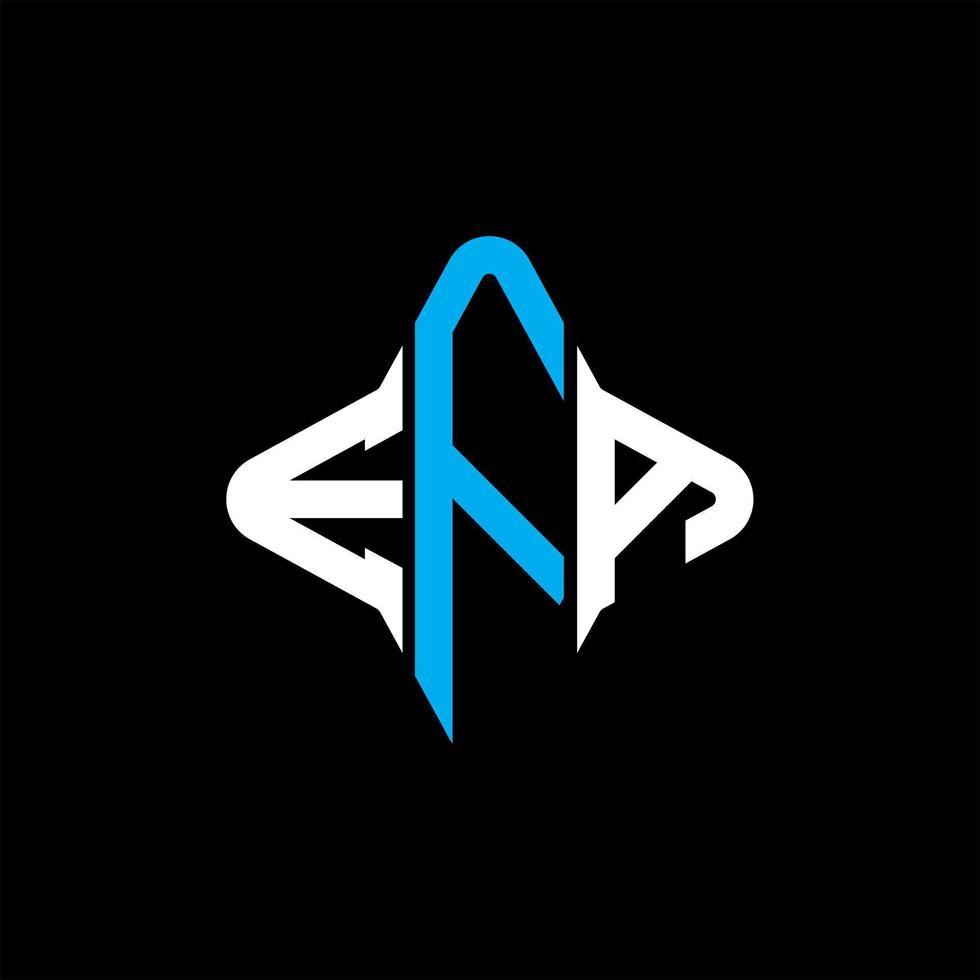 EFA letter logo creative design with vector graphic