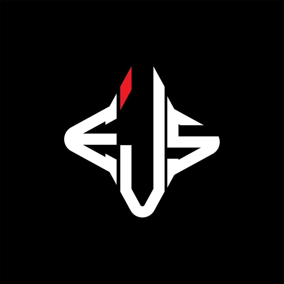 EJS letter logo creative design with vector graphic