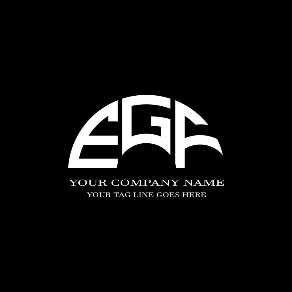 EGF letter logo creative design with vector graphic