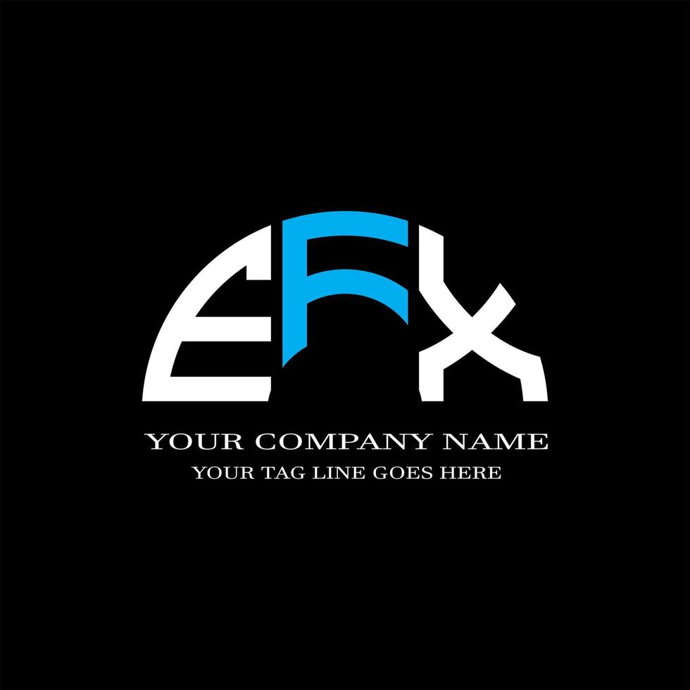 EFX letter logo creative design with vector graphic