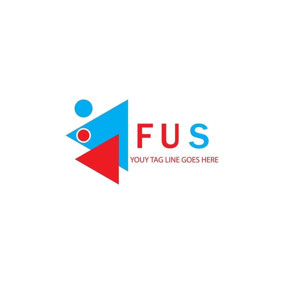 FUS letter logo creative design with vector graphic