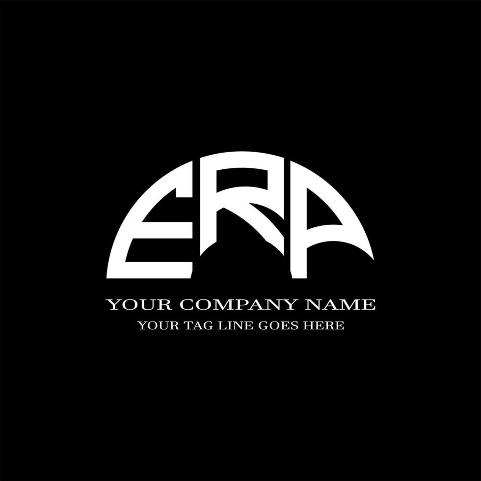 ERP letter logo creative design with vector graphic