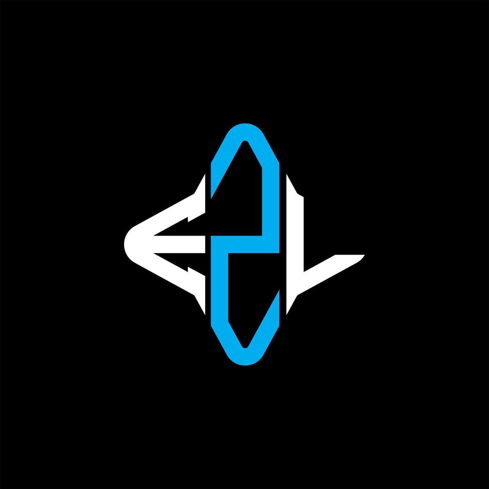 EZL letter logo creative design with vector graphic