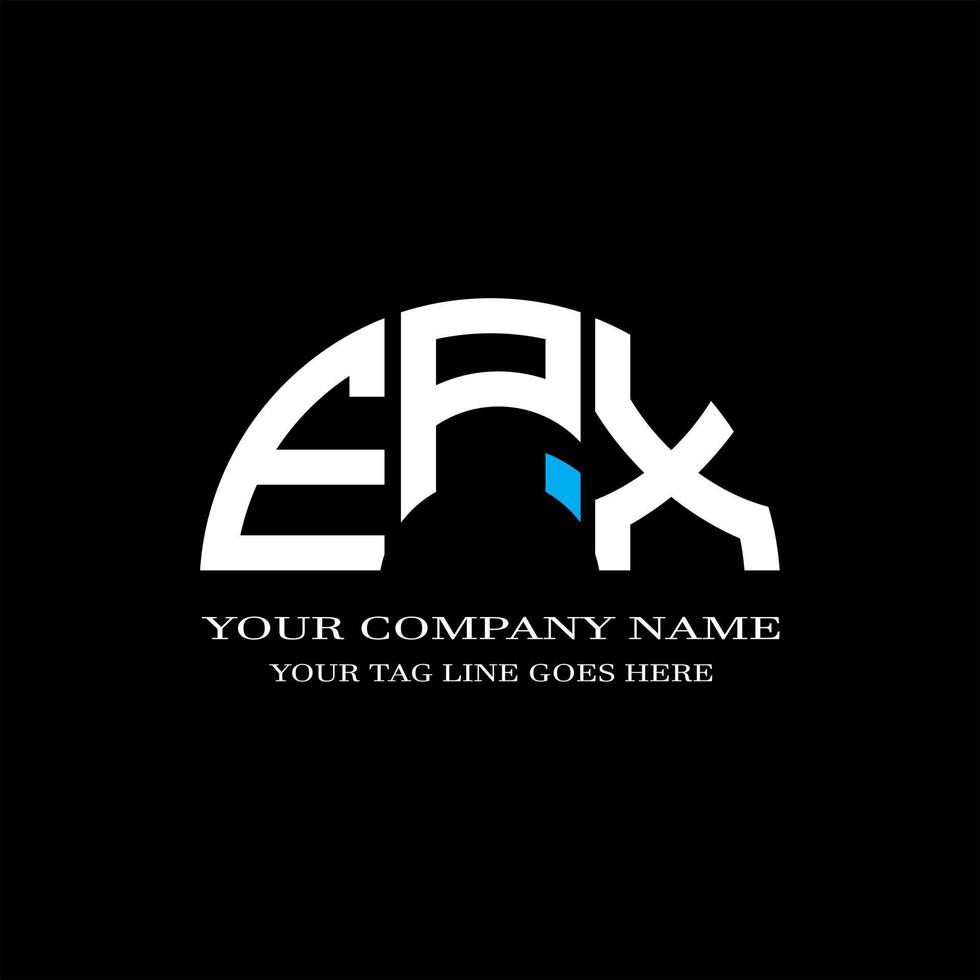 EPX letter logo creative design with vector graphic