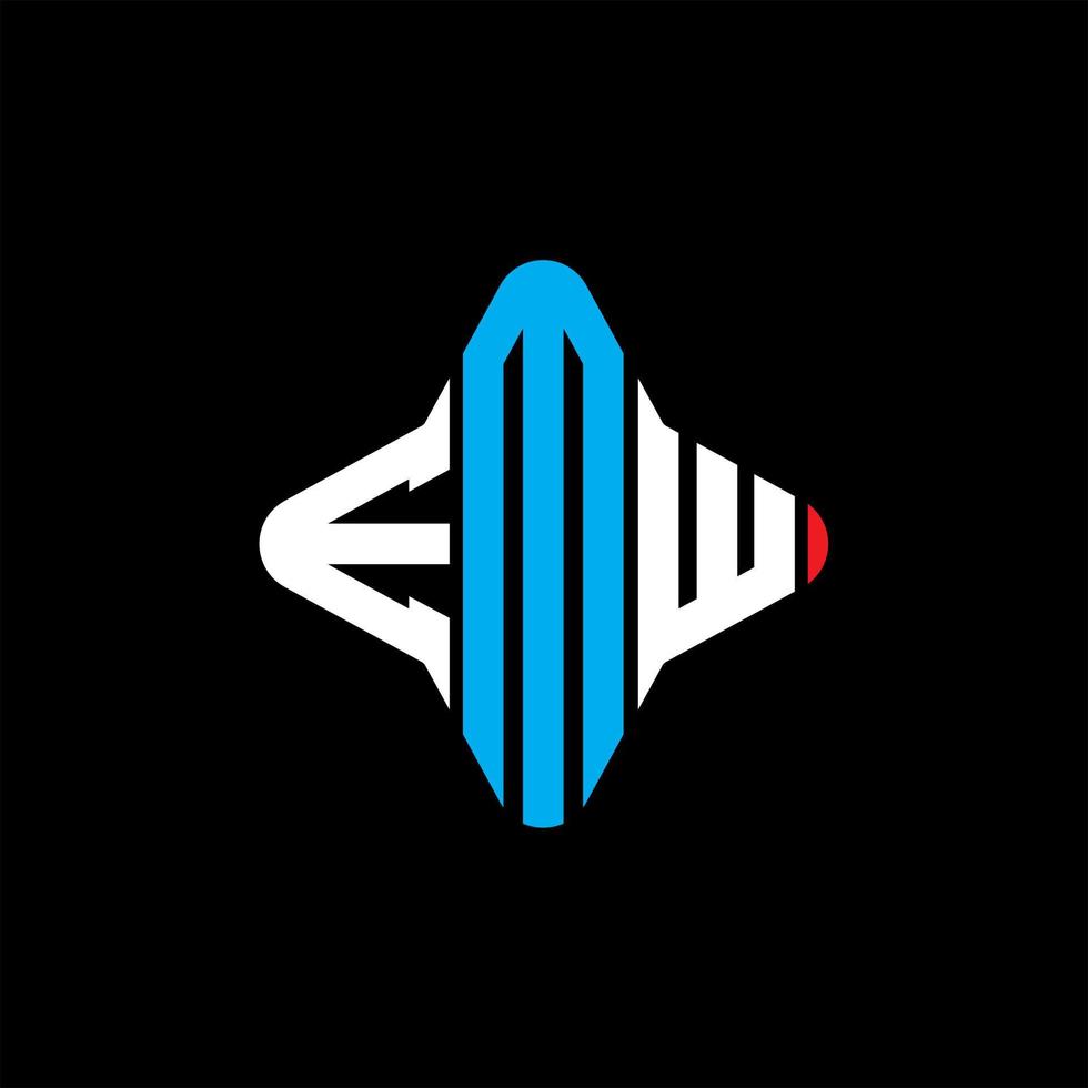 EMW letter logo creative design with vector graphic