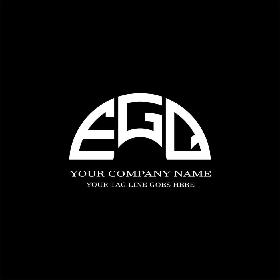 EGQ letter logo creative design with vector graphic