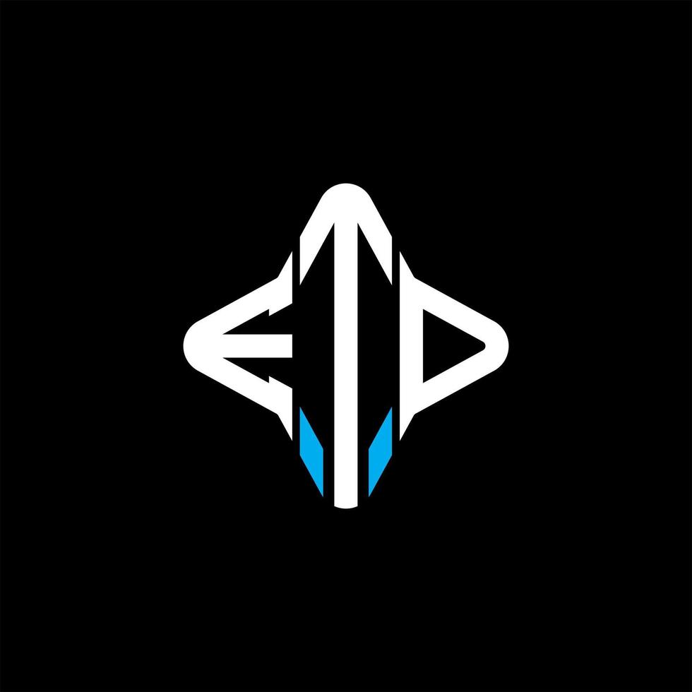 ETD letter logo creative design with vector graphic