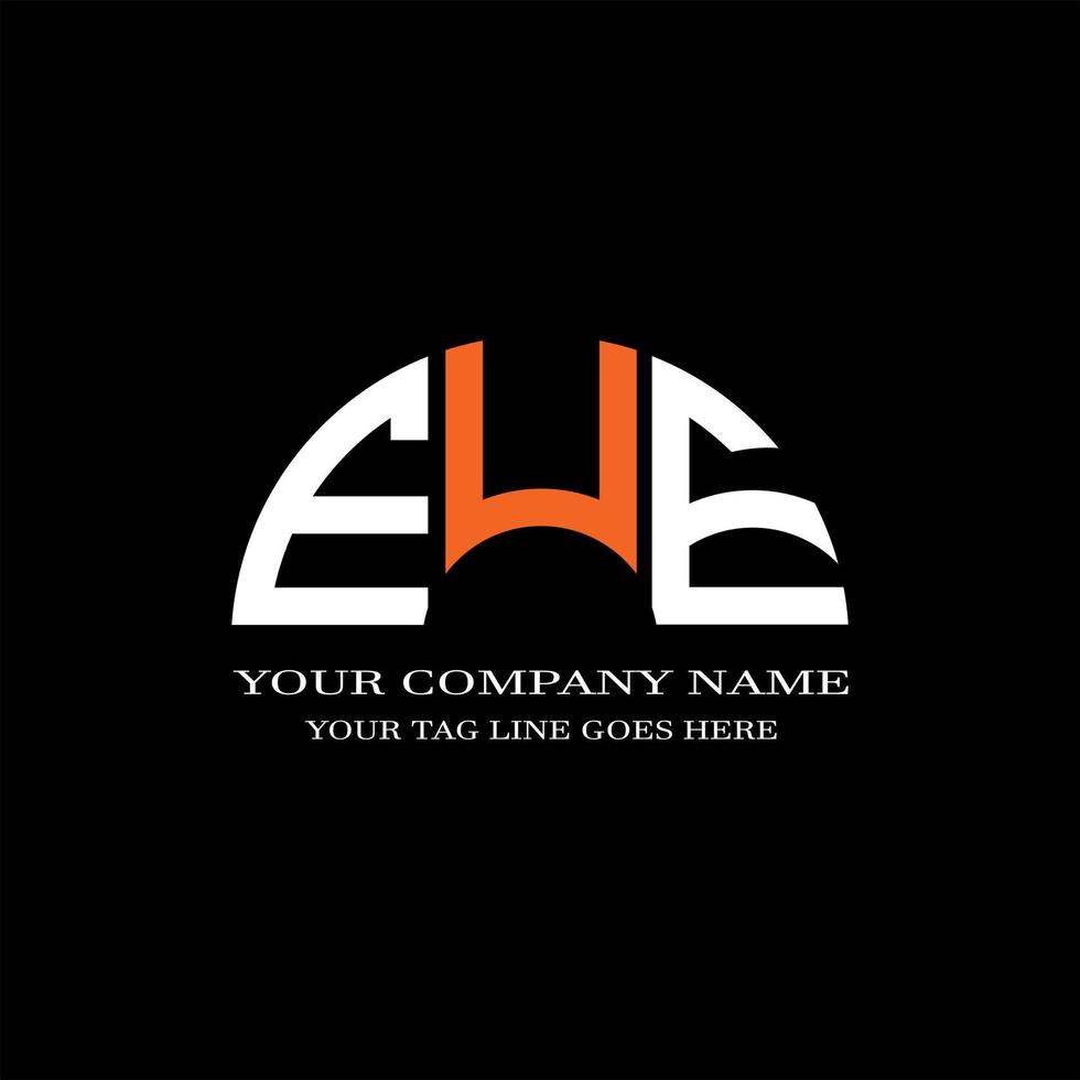 EUE letter logo creative design with vector graphic