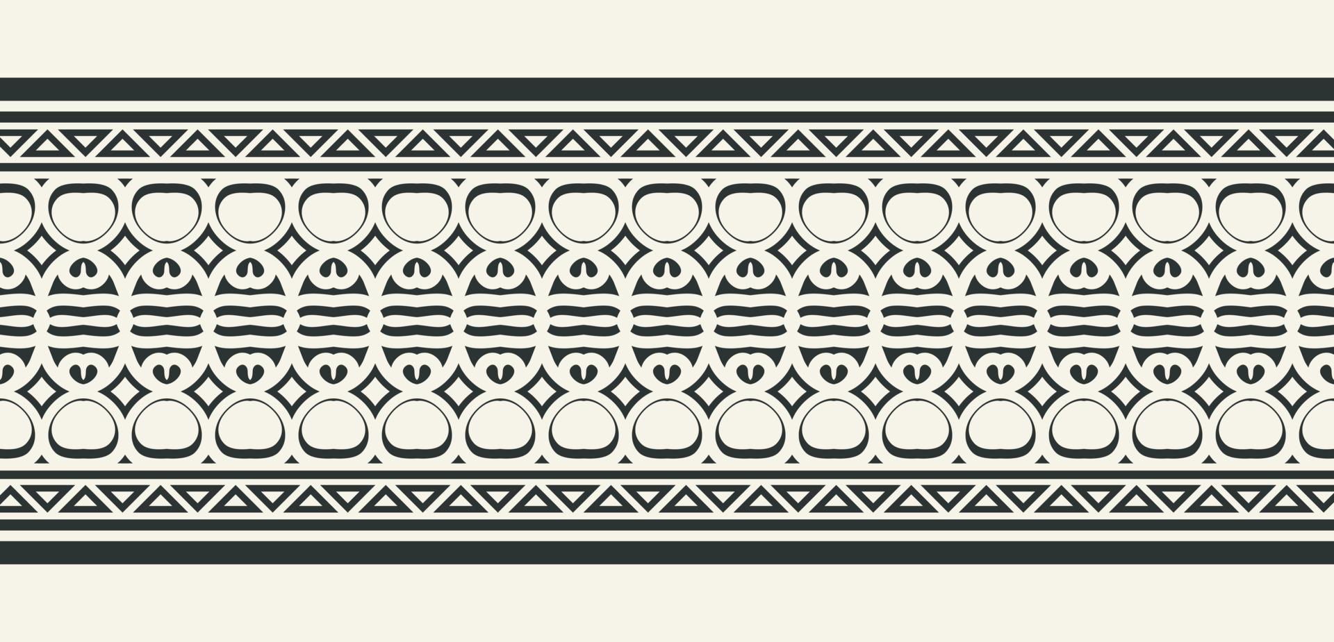 flat ornament line pattern design vector