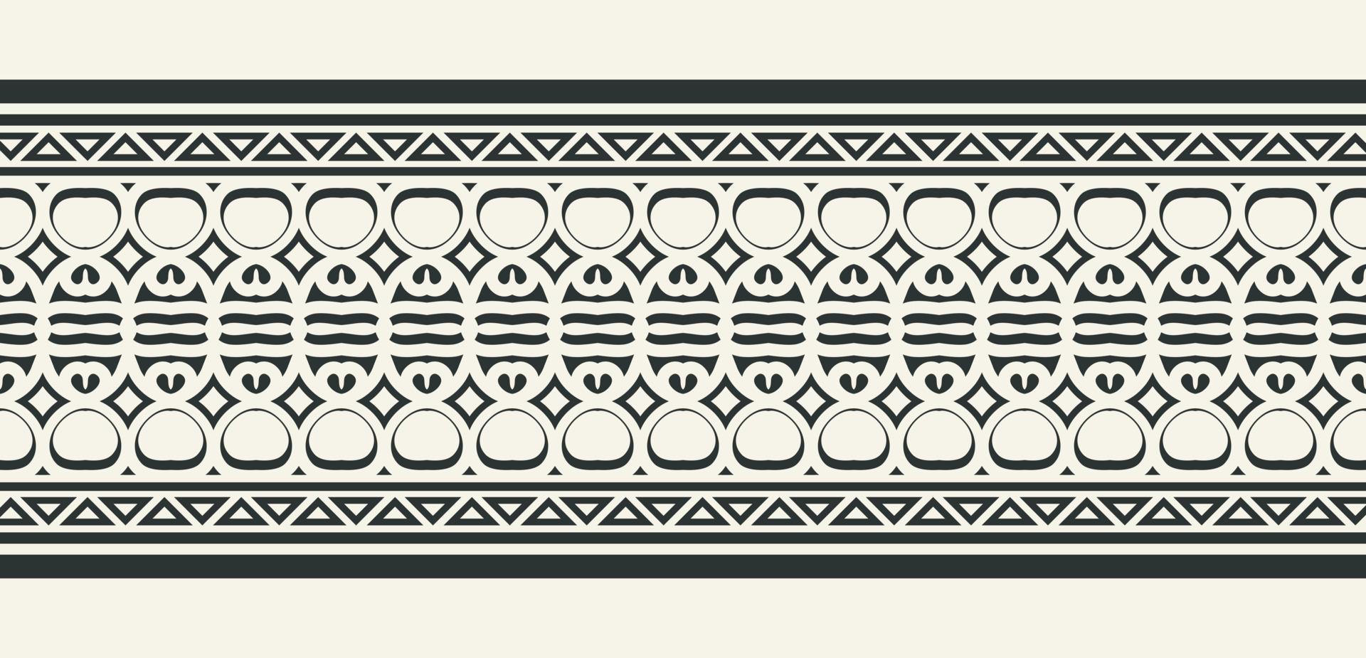 flat ornament line pattern design vector