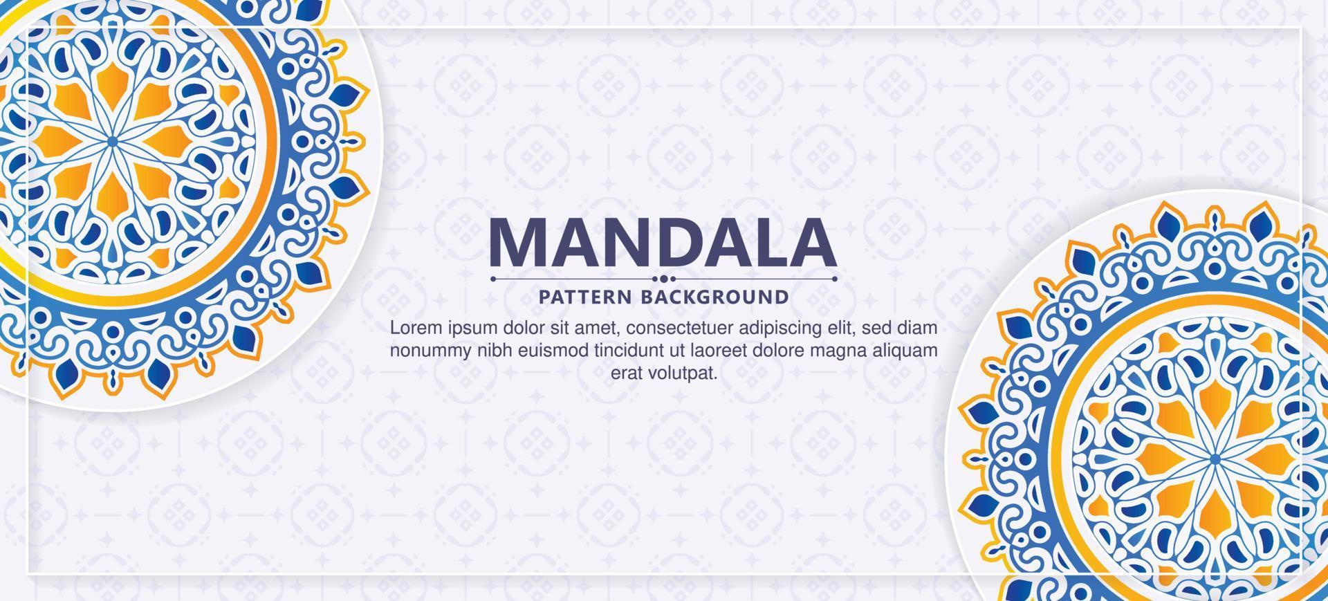 Colorful decorative mandala background vector