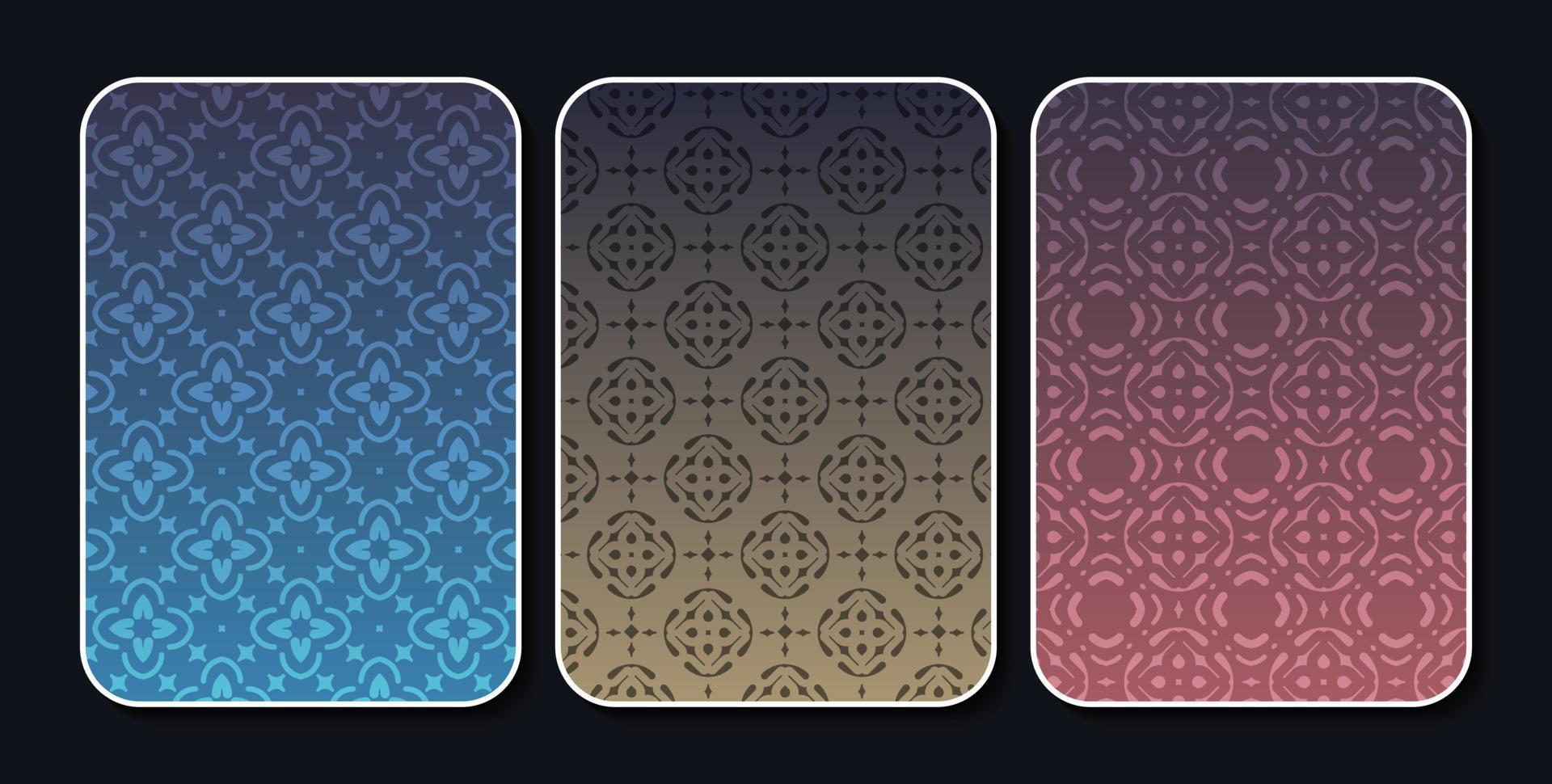 colorful abstract pattern cover design vector