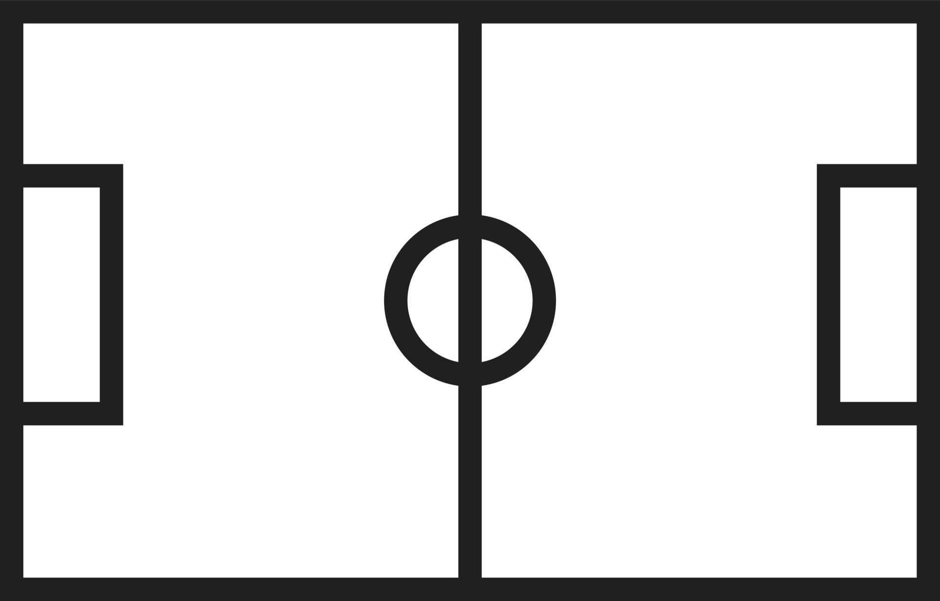 football field on white background. football field sign. 7888374 Vector