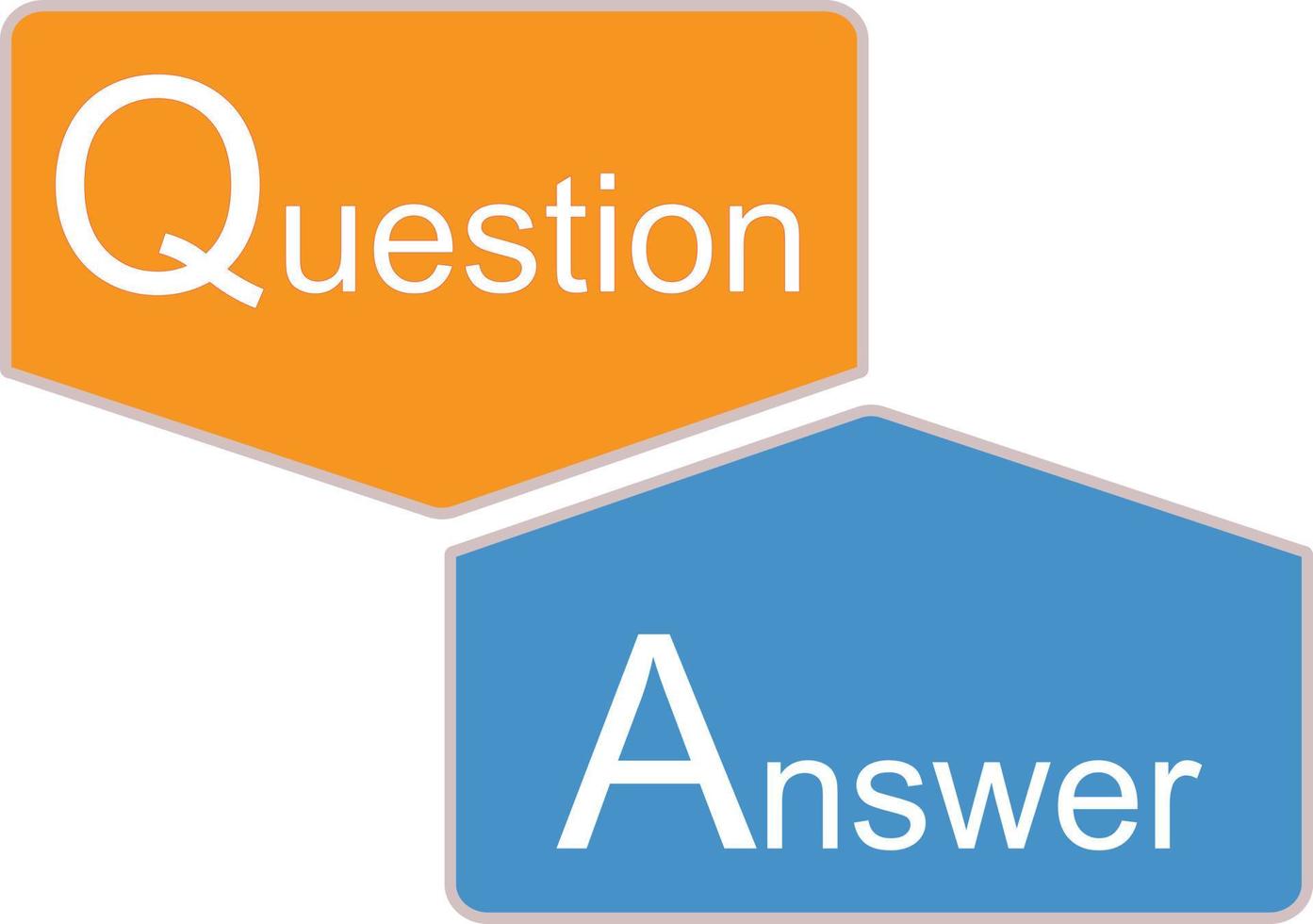 q and a icon on white background. question and answer sign. flat style. q and a symbol design. vector