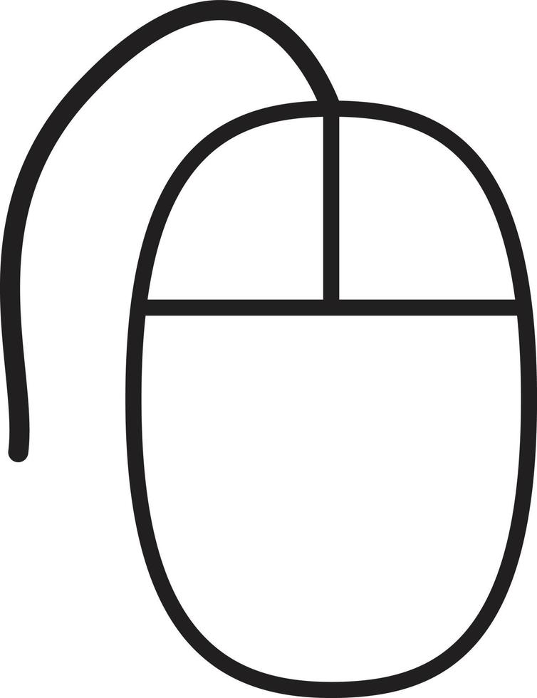 mouse icon on white background. mouse sign. vector