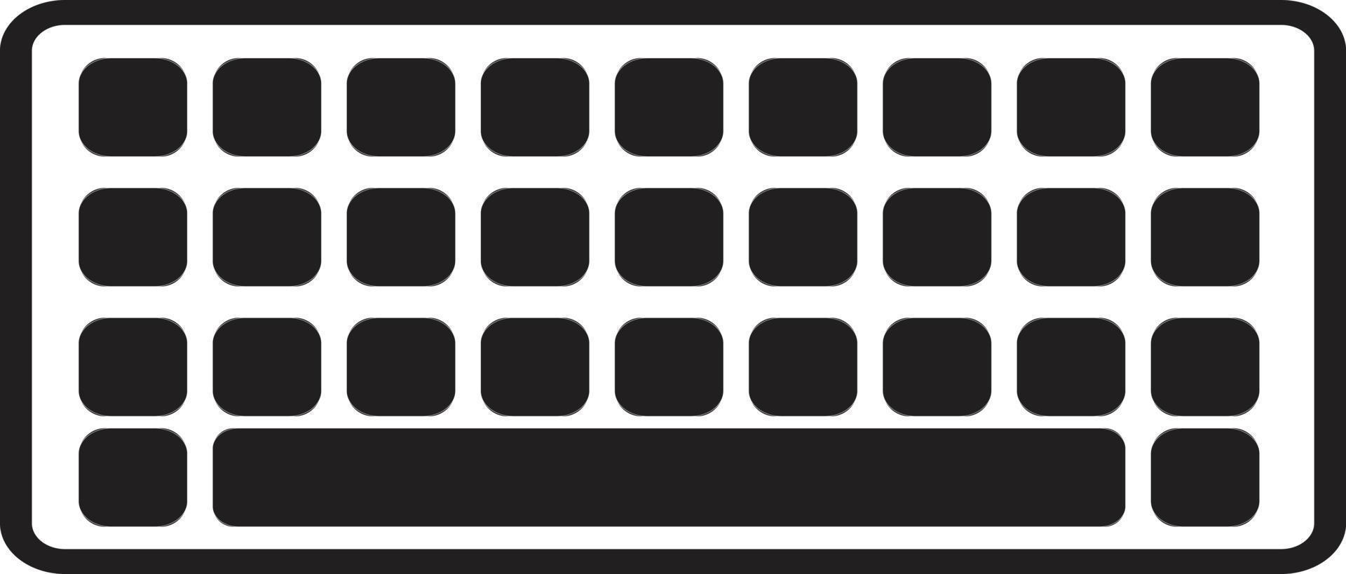 icono de teclado icono de teclado para el diseño de su sitio web, logotipo, aplicación, ui. símbolo de pc de teclado. vector