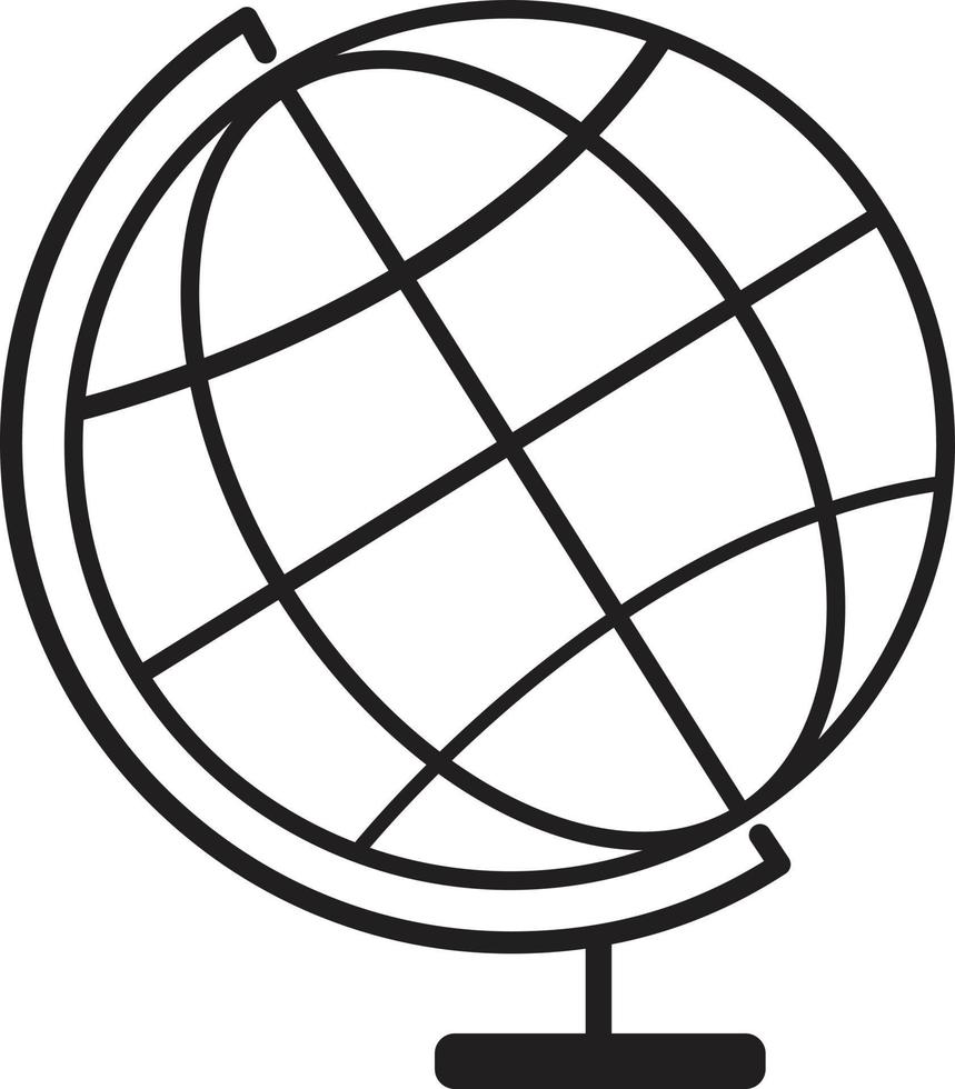 terrestrial globe icon. terrestrial globe symbol. globe sign. vector