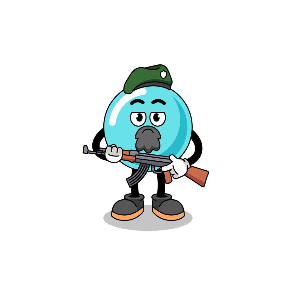 Character cartoon of bubble as a special force vector