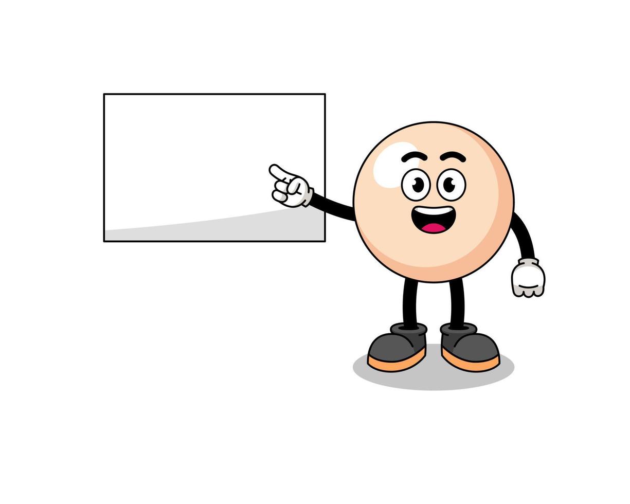 pearl illustration doing a presentation vector